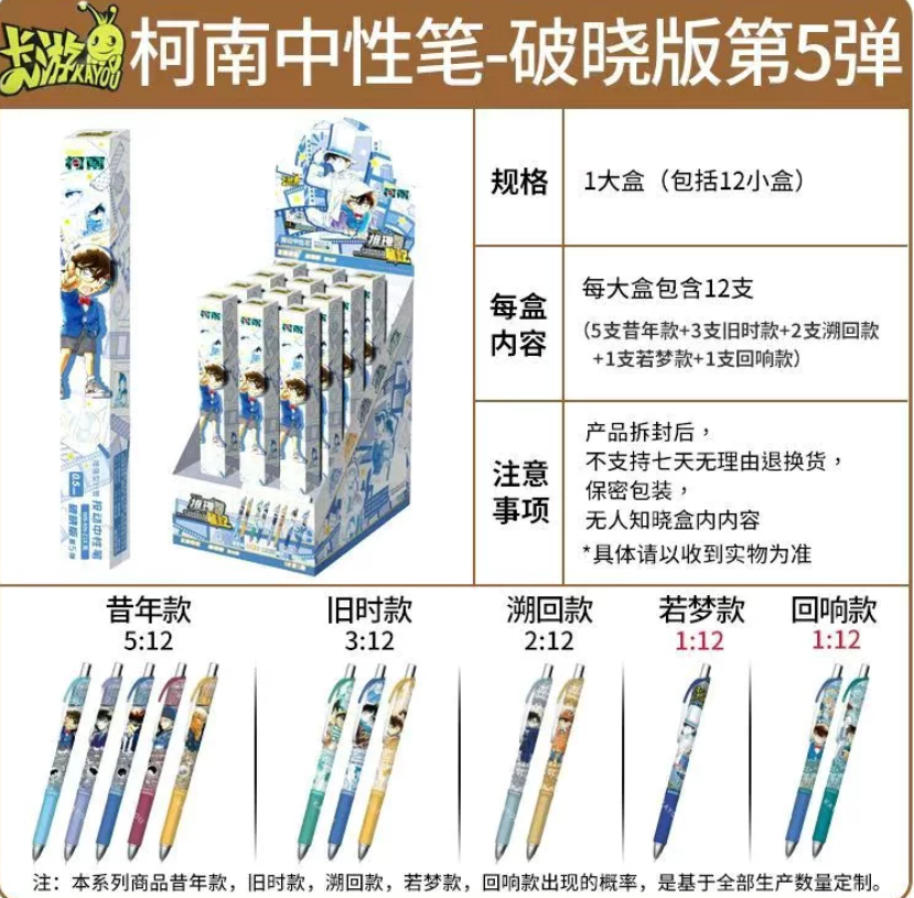 Kayou Official Detective Conan "Dawn Break" Chapter 5 Gel Pen Blind Box