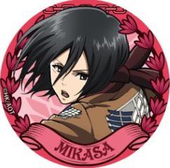 Attack on Titan 58mm Pin Badge Set - Survey Corps Trio (Levi / Eren / Mikasa)