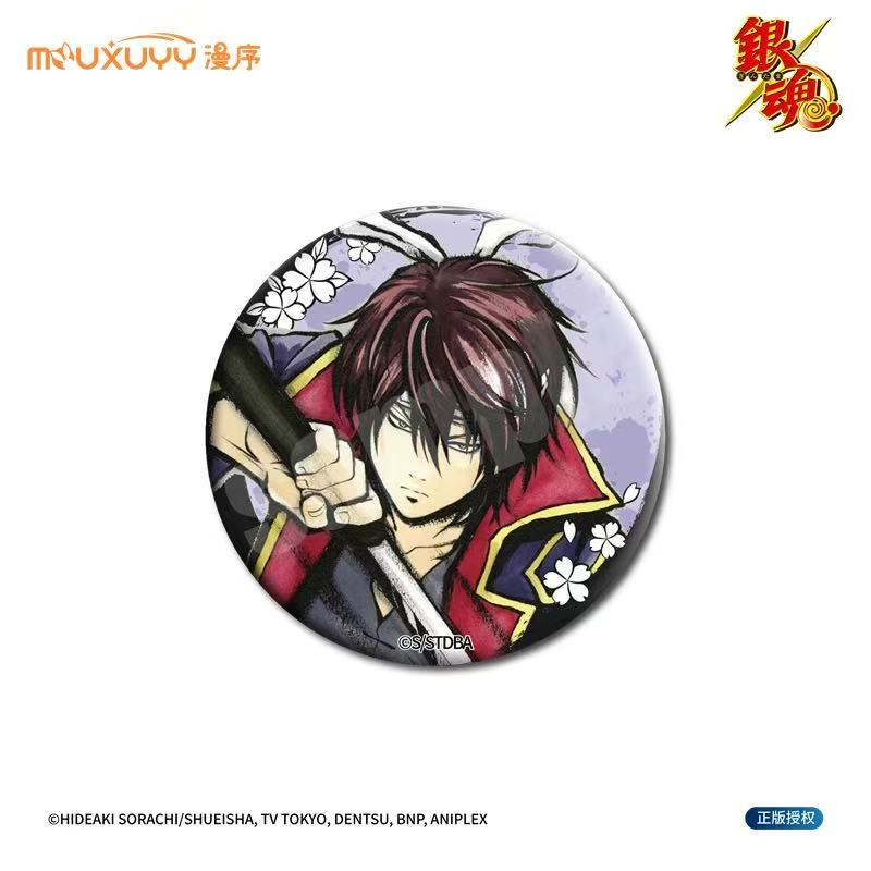 Gintama 75mm Pin Badge Collection – The Yorozuya & Shinsengumi