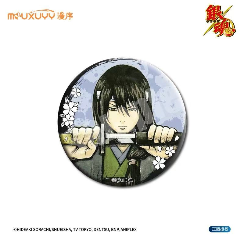 Gintama 75mm Pin Badge Collection – The Yorozuya & Shinsengumi
