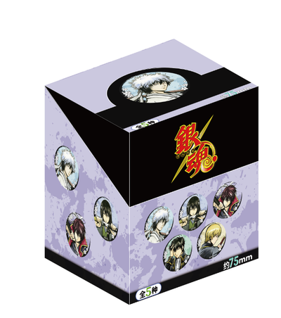 Gintama Ink-Wash Style Pin Badge Blind Box